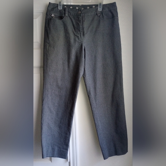 Spanner Women's Gray Capris Size 6 - Picture 1 of 4